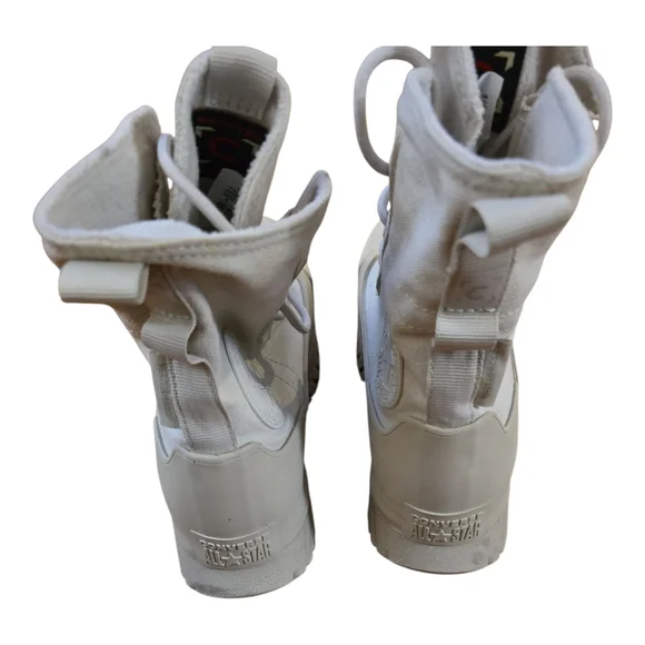 Converse High-Top White Ankle Booties - Picture 5 of 7